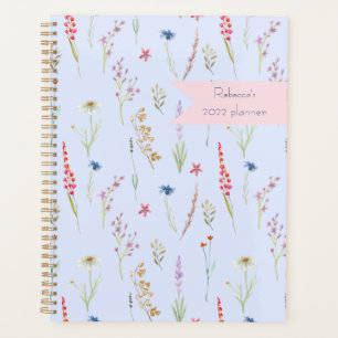 Wildblume Meadow Blue Personalisiert Planer