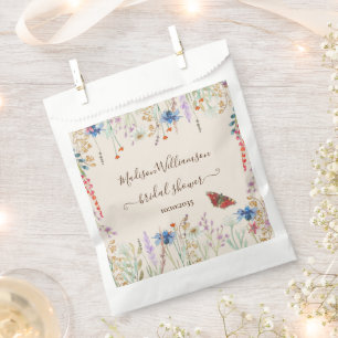 Wildblume Meadow Butterfly Brautparty Geschenktütchen