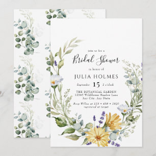 Wildblume Meadow Floral BRAUTPARTY I Einladung