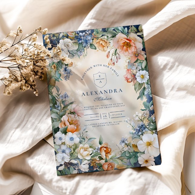 Wildblume Meadow Garden Abschluss Einladung (Von Creator hochgeladen)