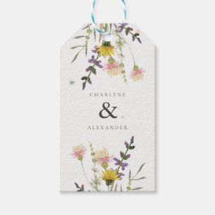 Wildblume Meadow Garden Wedding Geschenkanhänger