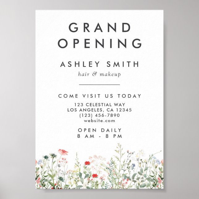 Wildblume Meadow Grand Opening Poster (Vorne)