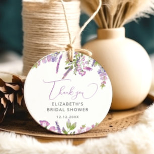 Wildblume Meadow Lilac Lila Danke, dass Sie Tags g Geschenkanhänger