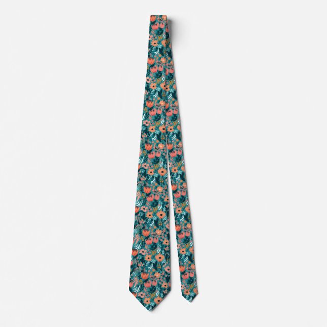 Wildblume Meadow Neck Tie Krawatte (Vorderseite)