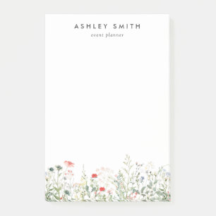 Wildblume Meadow Post-it Klebezettel