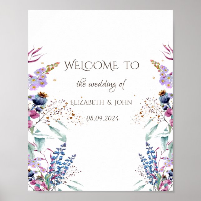 Wildblume Meadow Poster (Vorne)