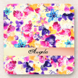 Wildblume Meadow Shabby Blume Getränkeuntersetzer