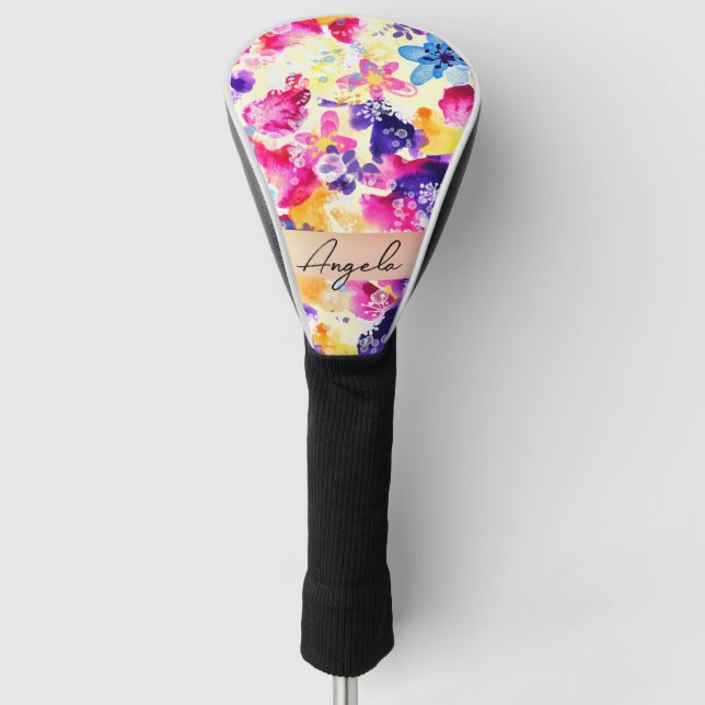Wildblume Meadow Shabby Blume Golf Headcover (Vorderseite)