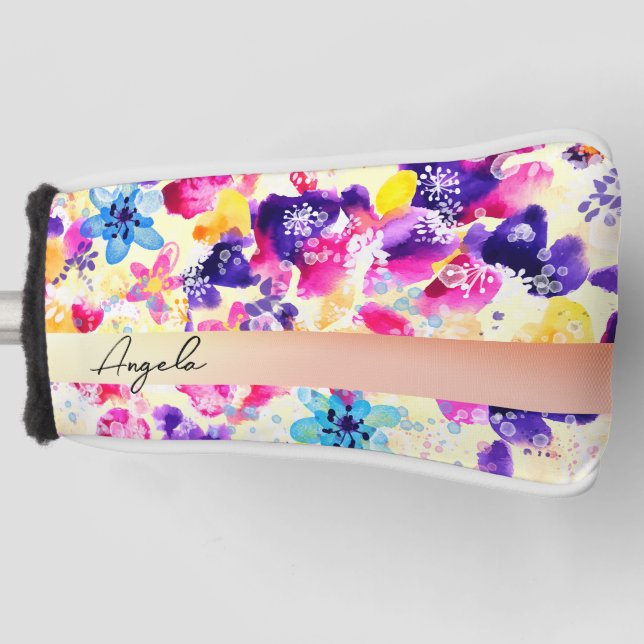 Wildblume Meadow Shabby Blume Golf Headcover (Vorderseite)