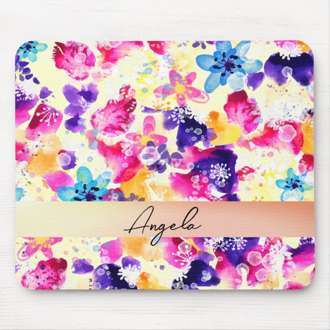 Wildblume Meadow Shabby Blume Mousepad (Vorne)