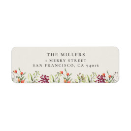 Wildblume Meadow Wedding Address Labels - Ecru