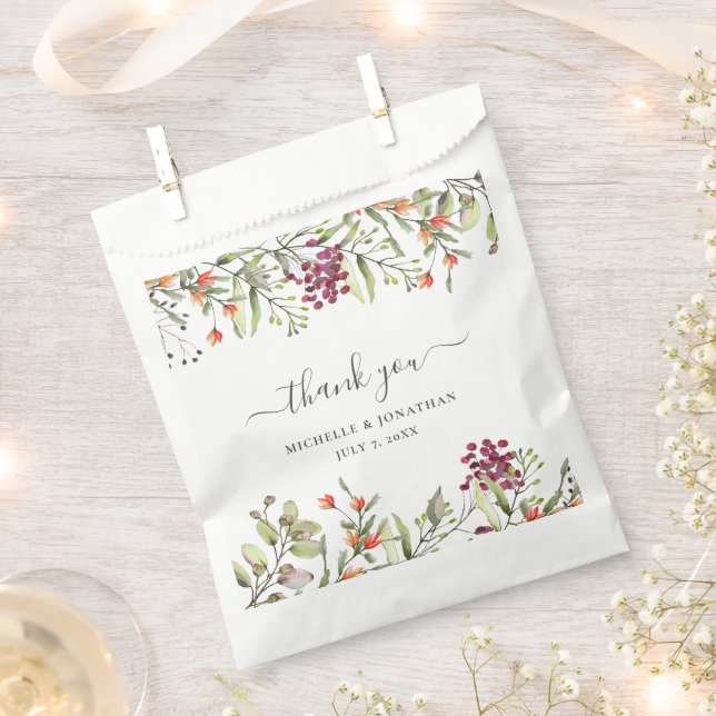 Wildblume Meadow Wedding Gift Fvor Bag Geschenktütchen (Ausgeschnitten)