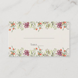 Wildblume Meadow Wedding Platzkarte - Ecru