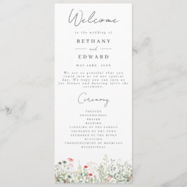 Wildblume Meadow Wedding Programm