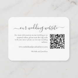 Wildblume Meadow Wedding RSVP Details QR-Code Begleitkarte