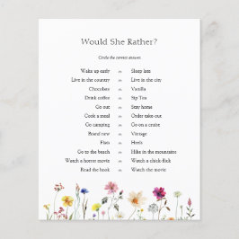 Wildblume Meadow würde sie eher spielen