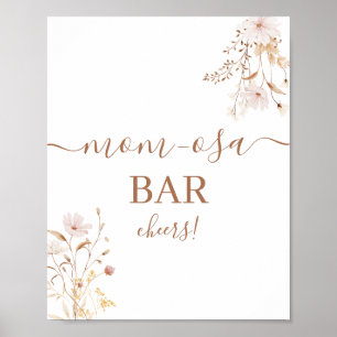 Wildblume Mimosa Bar sign Poster