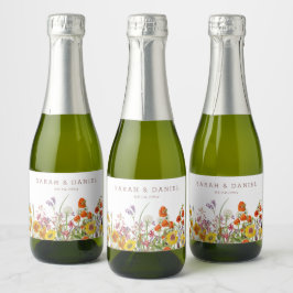 Wildblume Mini Sparkling Weinflaschen