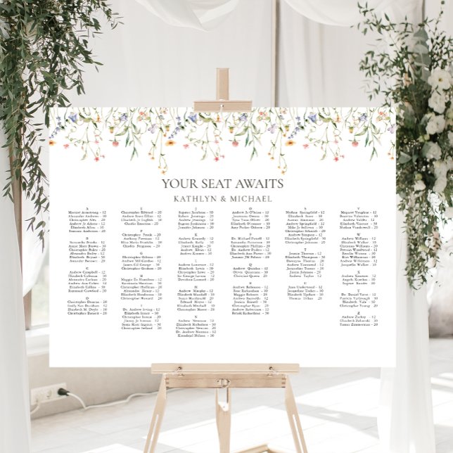 Wildblume Minimalistisch Hochzeit Alphabetisches S Poster (Von Creator hochgeladen)
