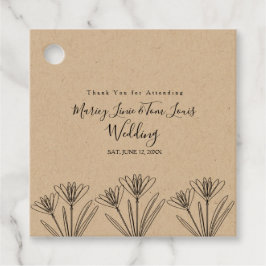 Wildblume mit Blütenblatt Geschenkanhänger