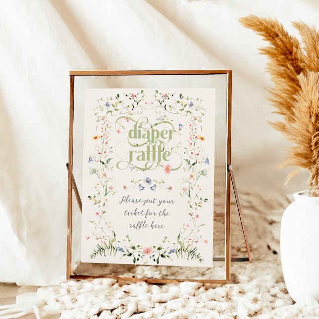 Wildblume Modernes Baby-Duschbad Poster (Von Creator hochgeladen)