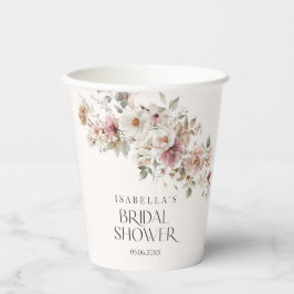 Wildblume Modernes Brautparty Pappbecher