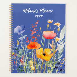 Wildblume Monatsplaner Personalisiert Planer