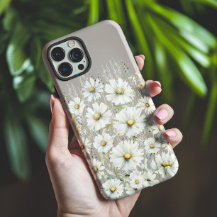 Wildblume Muster auf Beige Case-Mate iPhone Hülle