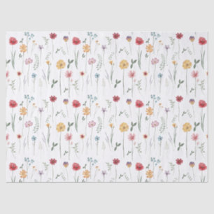 Wildblume-Muster für Wiese Cottagecore Boho Vibe Seidenpapier