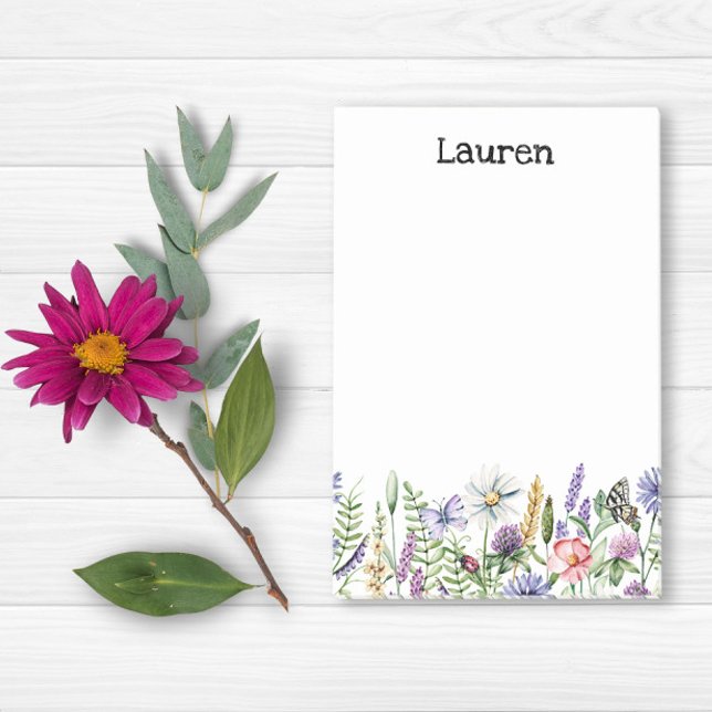 Wildblume Nachhinweise Post-it Klebezettel (Von Creator hochgeladen)