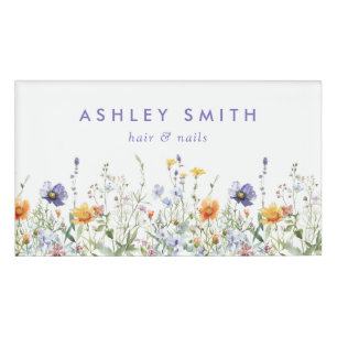Wildblume Namenschild