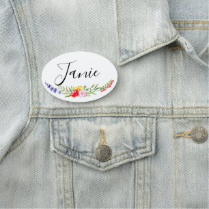 Wildblume Namensschild