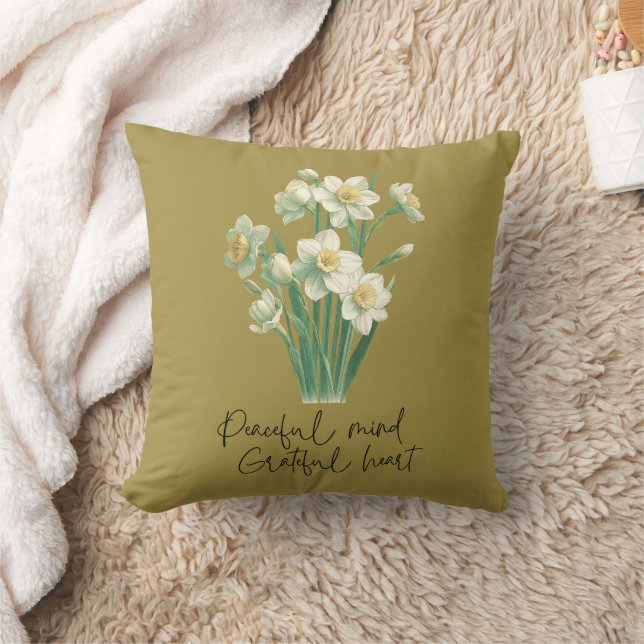 Wildblume Narziss Kissen (Decke)