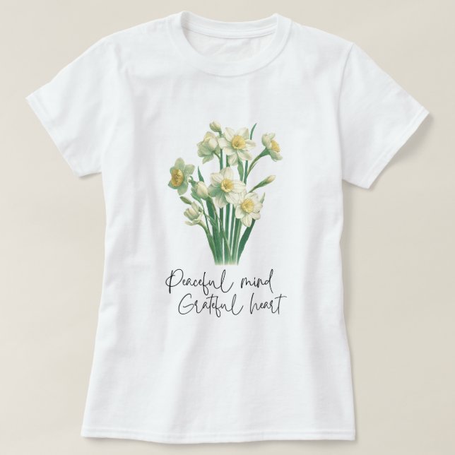 Wildblume Narziss T-Shirt (Design vorne)