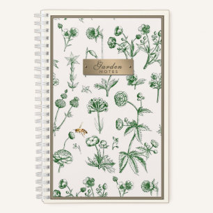 Wildblume Notebook Little Bee Beekeeper Gardeners Notizbuch