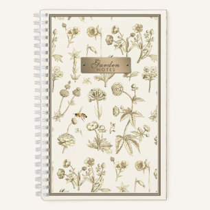 Wildblume Notebook Little Bee Beekeeper Gardeners Notizbuch