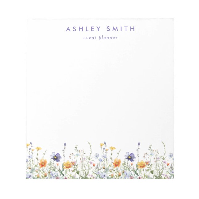 Wildblume Notizblock (Vorderseite)