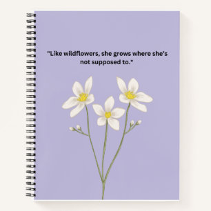 Wildblume Notizbuch