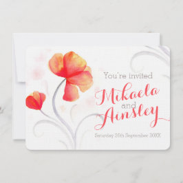 Wildblume Orangensaft einladen Einladung