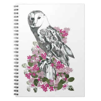 Wildblume Owl Notizblock