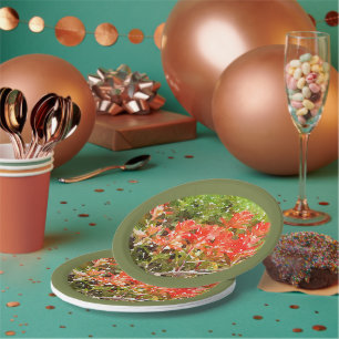 Wildblume Paint Brush Pappteller