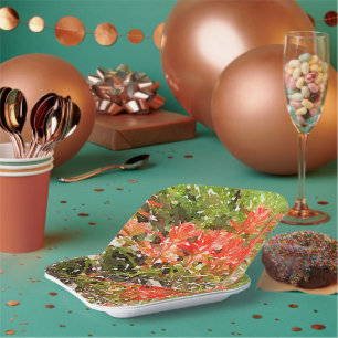 Wildblume Paint Brush Pappteller