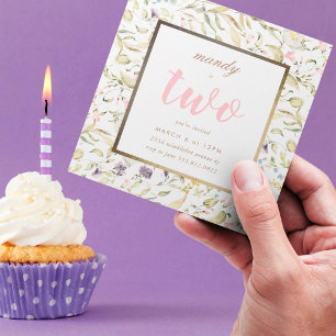 Wildblume Pampas Birthday Einladung