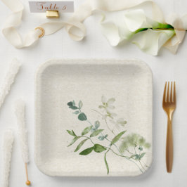 Wildblume-Papierplatte Pappteller