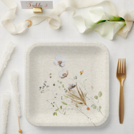 Wildblume Pappteller