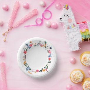 Wildblume Pappteller