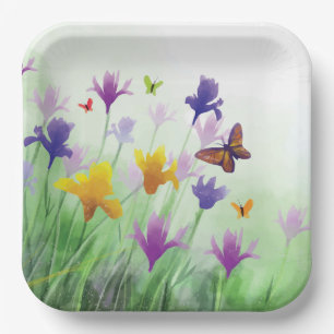 Wildblume Pappteller