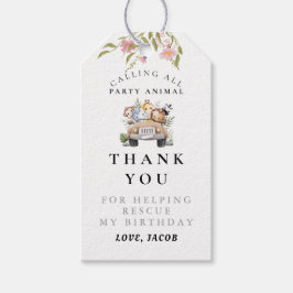 Wildblume Party Animal Birthday Vielen Dank Geschenkanhänger