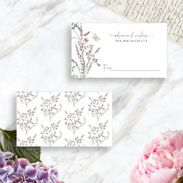 Wildblume Pastel Graduate Advisor Begleitkarte