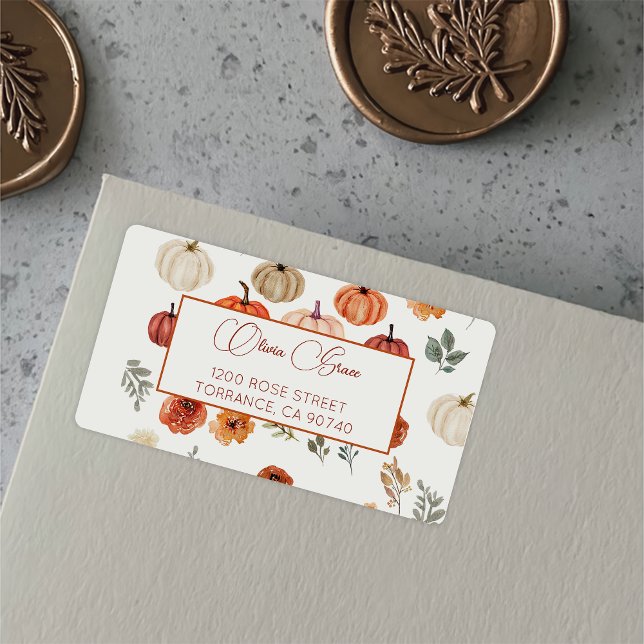 Wildblume-Patchlabel in Liebe Adressaufkleber (Von Creator hochgeladen)